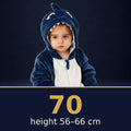 Solis Critter Onesie Blue Shark — size 70 · height 56–66 cm