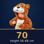 Solis Critter Onesie Brown Bear — size 70 · height 56–66 cm