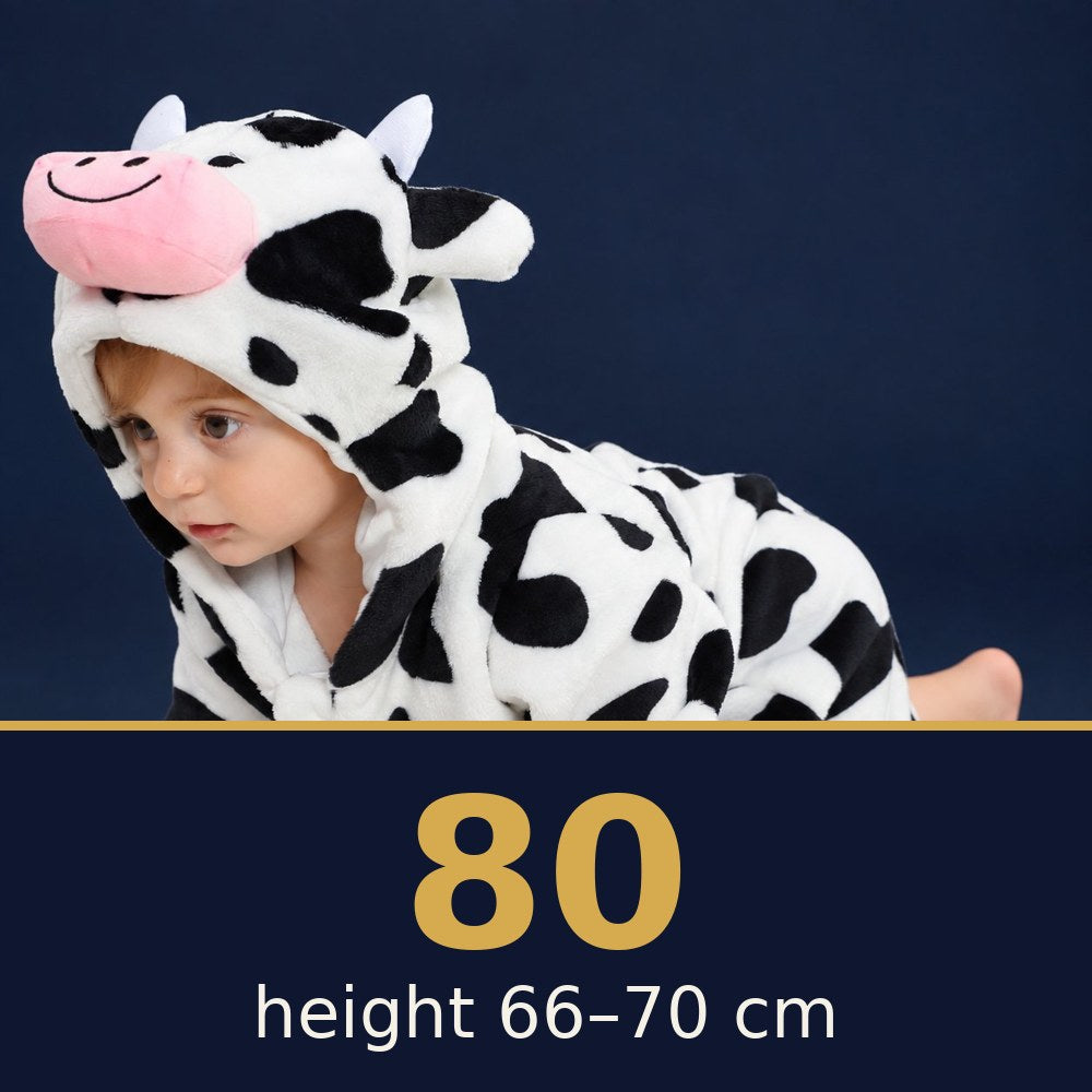 Solis Critter Onesie Cow — size 80 · height 66–70 cm