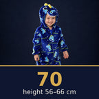 Solis Critter Onesie Dino Print — size 70 · height 56–66 cm