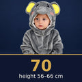 Solis Critter Onesie Elephant — size 70 · height 56–66 cm