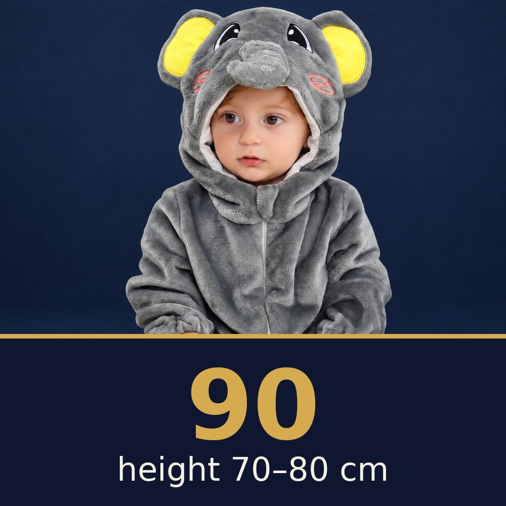 Solis Critter Onesie Elephant — size 90 · height 70–80 cm