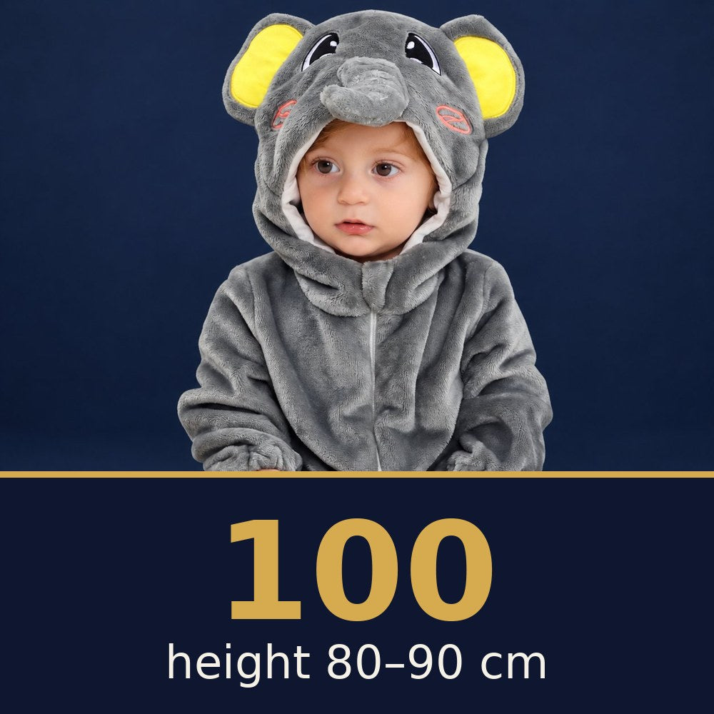 Solis Critter Onesie Elephant — size 100 · height 80–90 cm