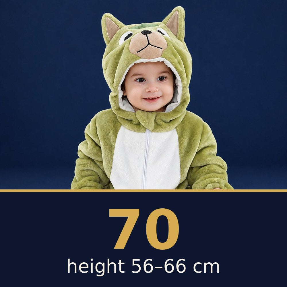 Solis Critter Onesie Green Foal — size 70 · height 56–66 cm