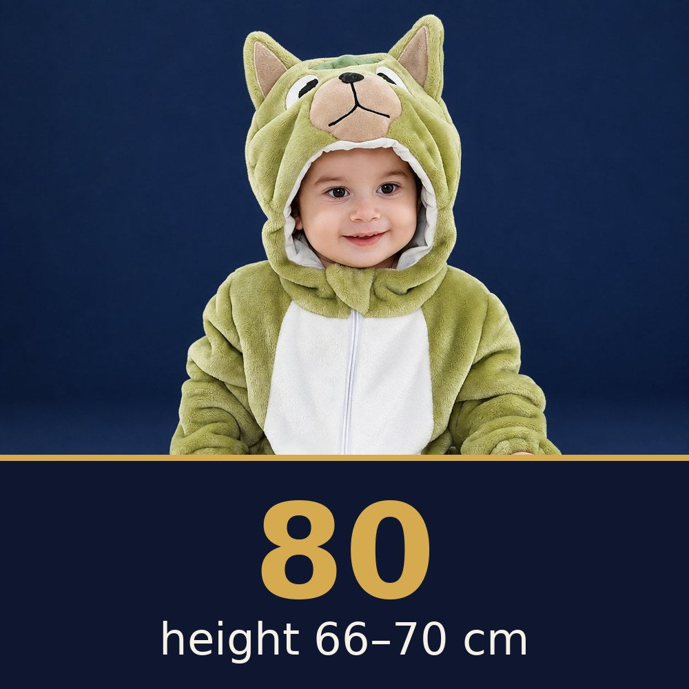 Solis Critter Onesie Green Foal — size 80 · height 66–70 cm