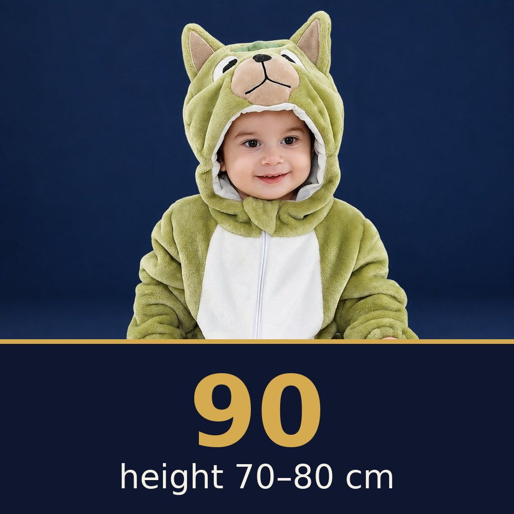 Solis Critter Onesie Green Foal — size 90 · height 70–80 cm