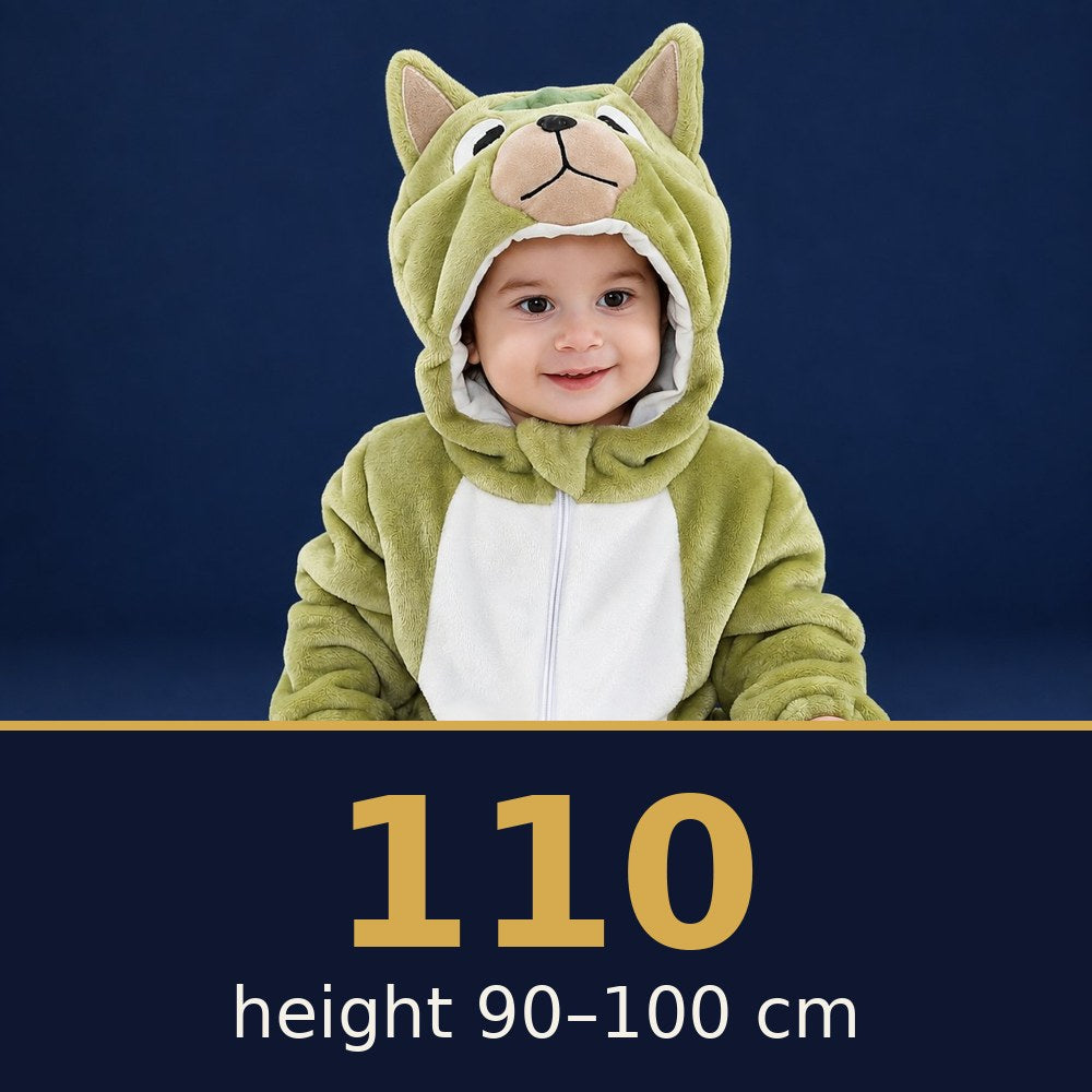 Solis Critter Onesie Green Foal — size 110 · height 90–100 cm