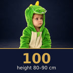 Solis Critter Onesie Green T Rex — size 100 · height 80–90 cm