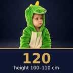 Solis Critter Onesie Green T Rex — size 120 · height 100–110 cm
