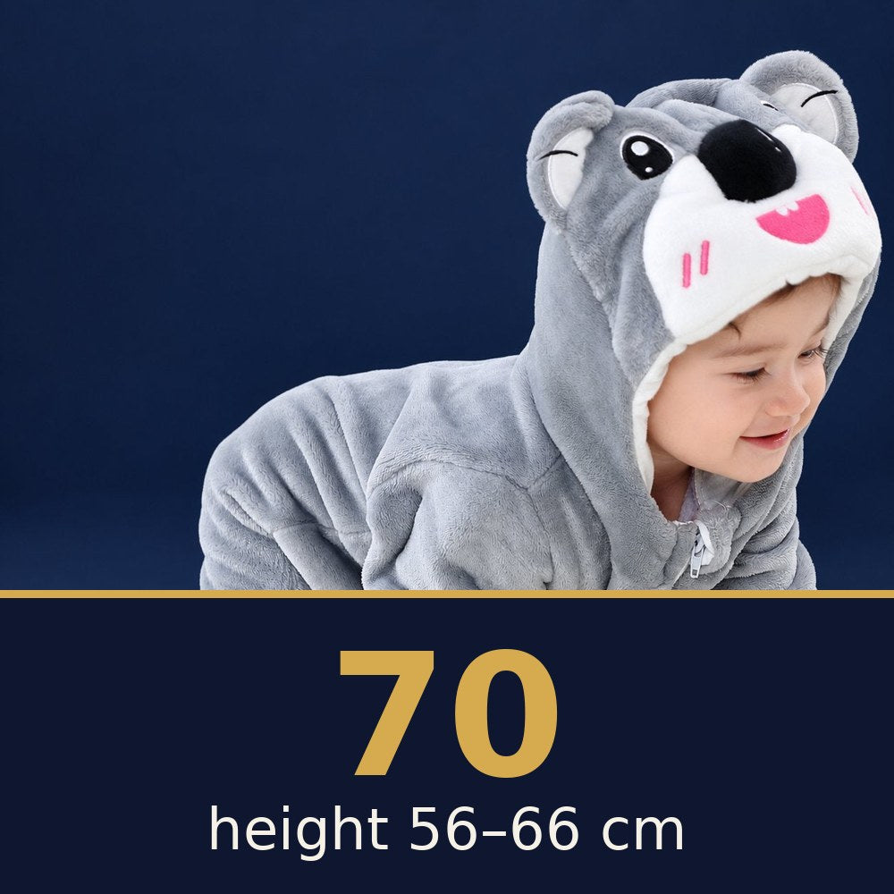 Solis Critter Onesie Grey Koala — size 70 · height 56–66 cm