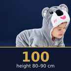 Solis Critter Onesie Grey Koala — size 100 · height 80–90 cm