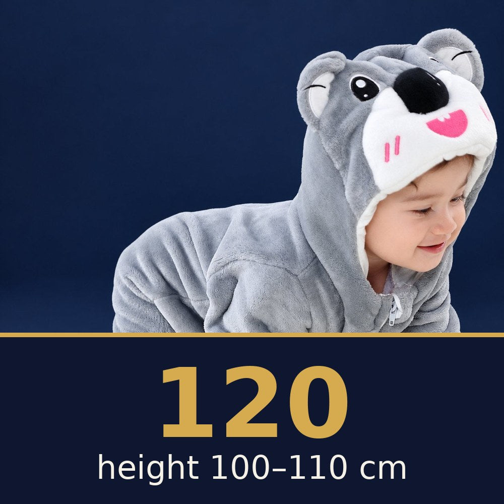 Solis Critter Onesie Grey Koala — size 120 · height 100–110 cm