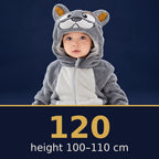 Solis Critter Onesie Grey Mastiff — size 120 · height 100–110 cm