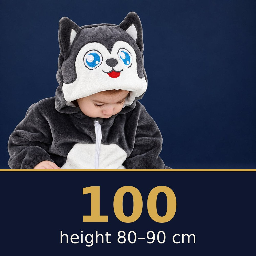 Solis Critter Onesie Husky — size 100 · height 80–90 cm