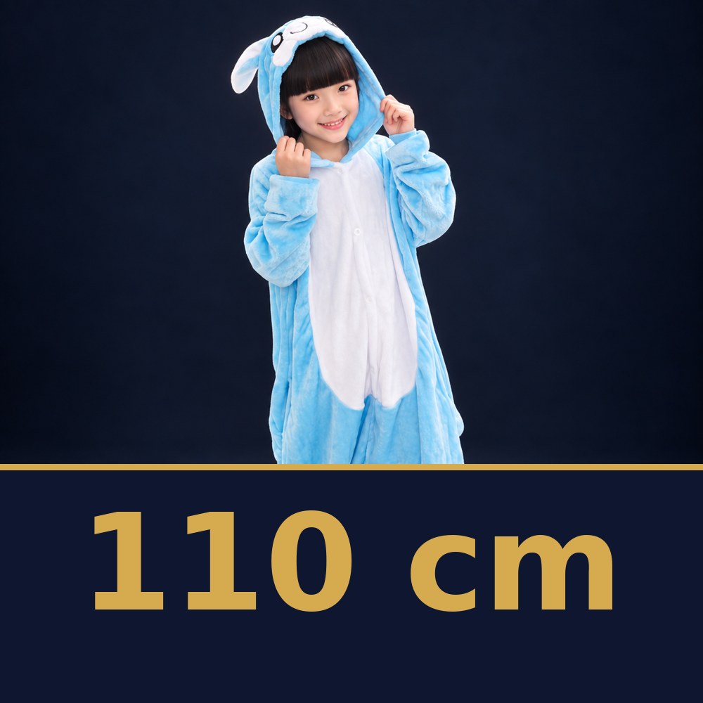 Solis Critter Onesie Kids 3D Blue Bunny — size 110 cm