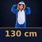 Solis Critter Onesie Kids Blue Shark — size 130 cm