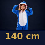 Solis Critter Onesie Kids Blue Shark — size 140 cm