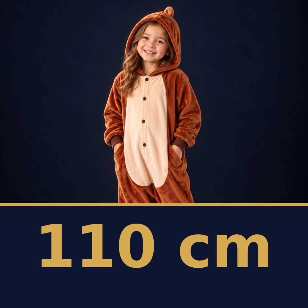 Solis Critter Onesie Kids Brown Monkey — size 110 cm