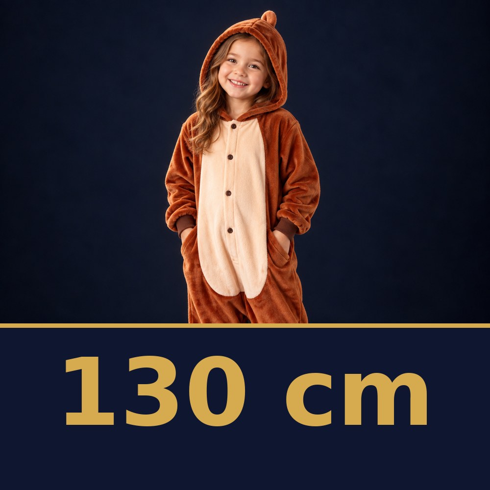 Solis Critter Onesie Kids Brown Monkey — size 130 cm