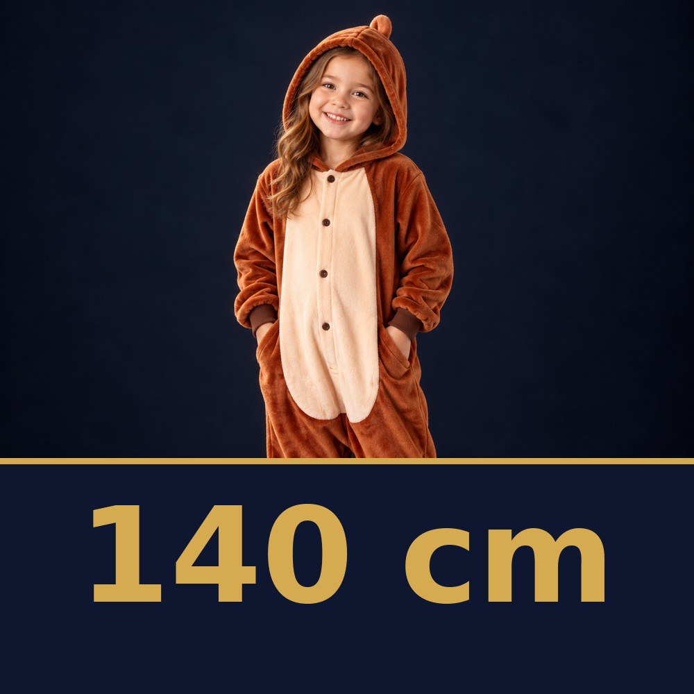 Solis Critter Onesie Kids Brown Monkey — size 140 cm