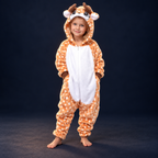 solis critter onesie kids deer — Deer worn by a child on a dark navy studio background