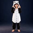 solis critter onesie kids giant panda — Giant Panda worn by a child on a dark navy studio background