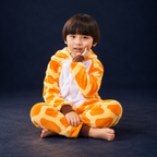 solis critter onesie kids giraffe — Giraffe worn by a child on a dark navy studio background