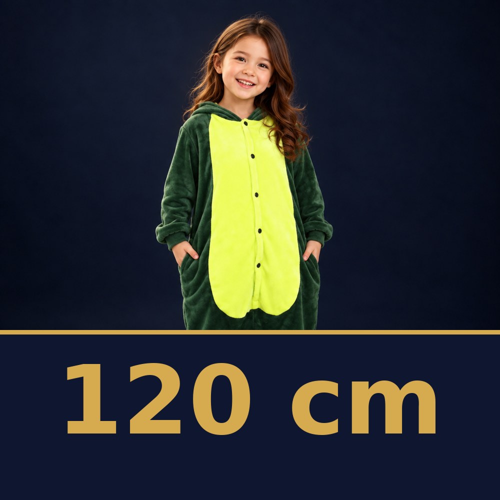 Solis Critter Onesie Kids Green Dino — size 120 cm