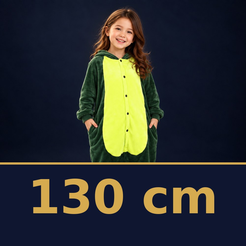 Solis Critter Onesie Kids Green Dino — size 130 cm