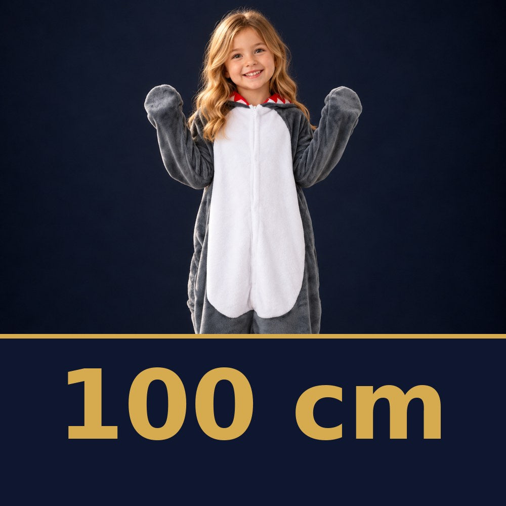 Solis Critter Onesie Kids Grey Shark — size 100 cm