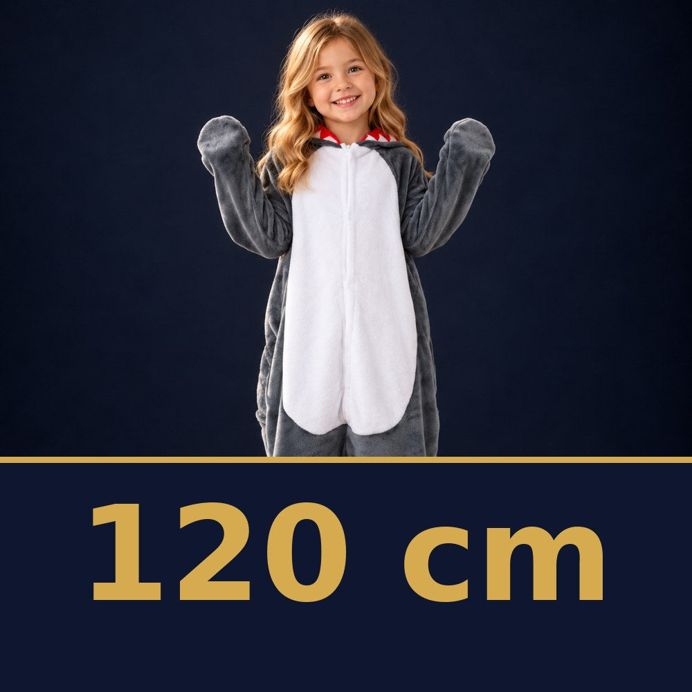 Solis Critter Onesie Kids Grey Shark — size 120 cm