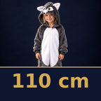 Solis Critter Onesie Kids Grey Wolf — size 110 cm