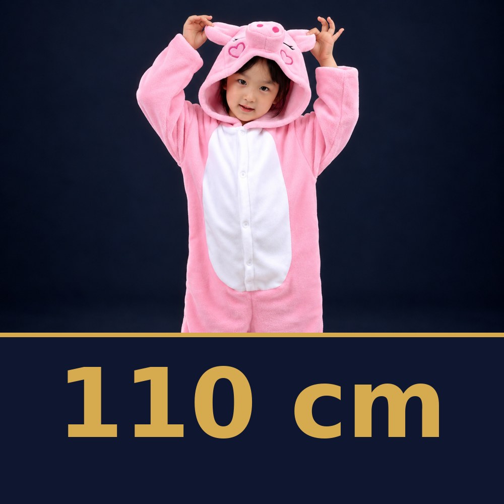 Solis Critter Onesie Kids Pink Pig — size 110 cm