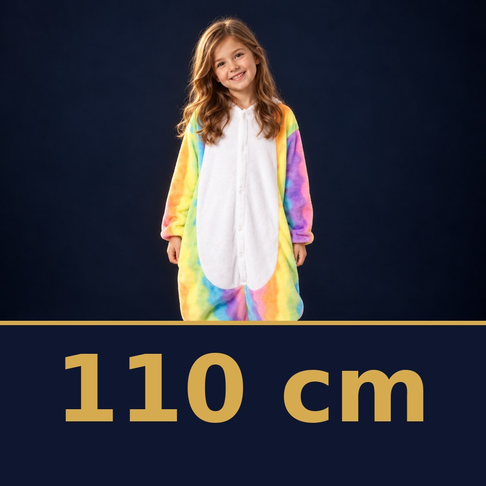 Solis Critter Onesie Kids Rainbow Unicorn — size 110 cm