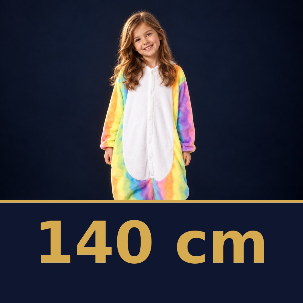 Solis Critter Onesie Kids Rainbow Unicorn — size 140 cm