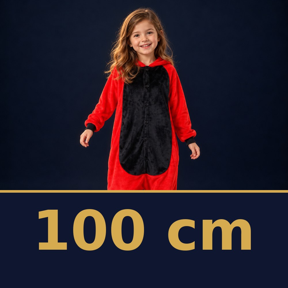 Solis Critter Onesie Kids Red Dino — size 100 cm