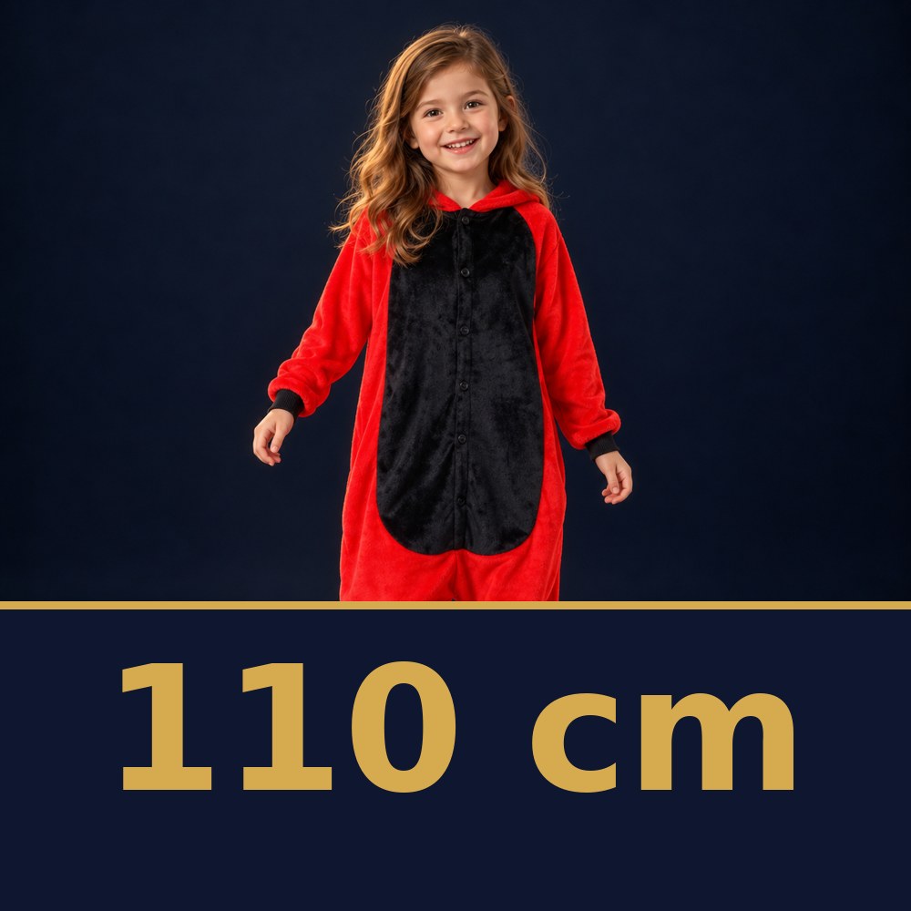 Solis Critter Onesie Kids Red Dino — size 110 cm
