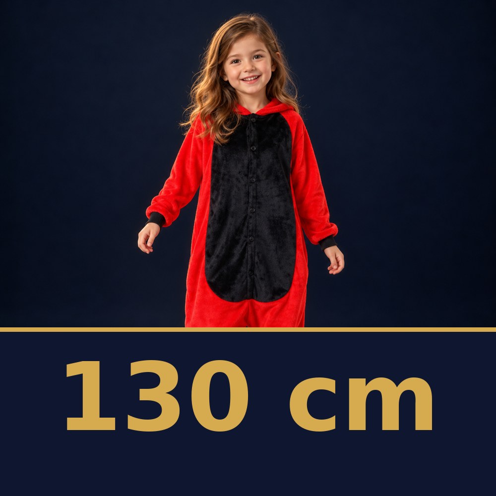 Solis Critter Onesie Kids Red Dino — size 130 cm