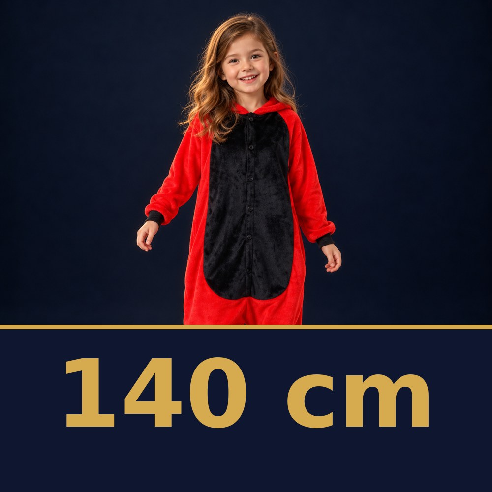 Solis Critter Onesie Kids Red Dino — size 140 cm