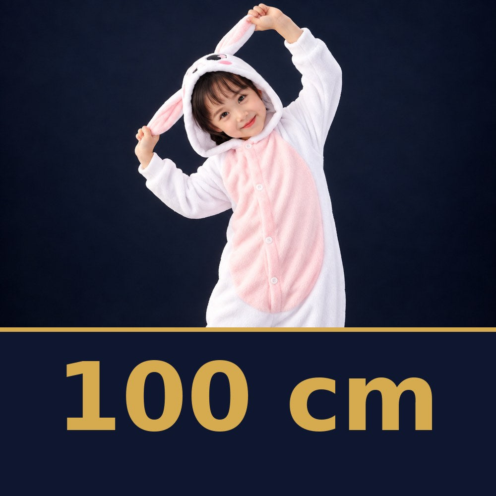 Solis Critter Onesie Kids White Bunny — size 100 cm
