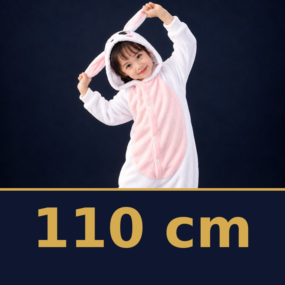 Solis Critter Onesie Kids White Bunny — size 110 cm