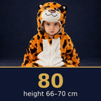 Solis Critter Onesie Leopard — size 80 · height 66–70 cm