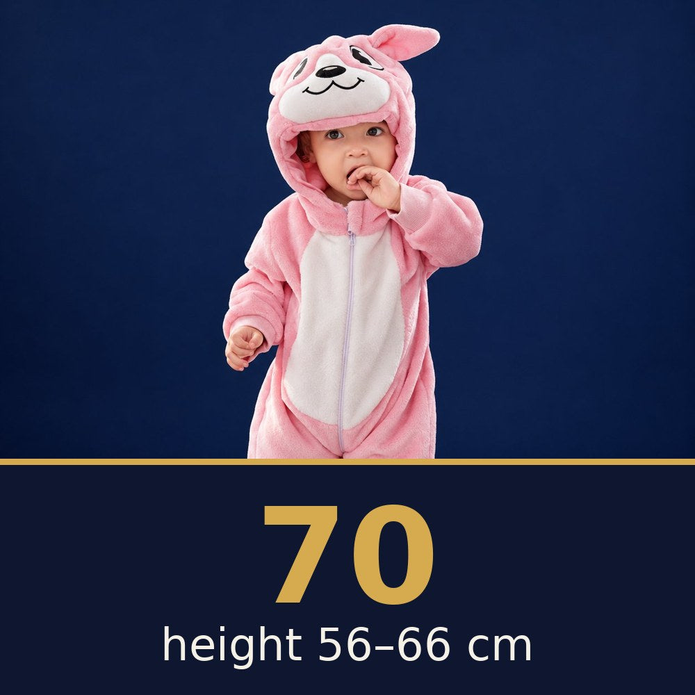 Solis Critter Onesie Pink Kangaroo — size 70 · height 56–66 cm