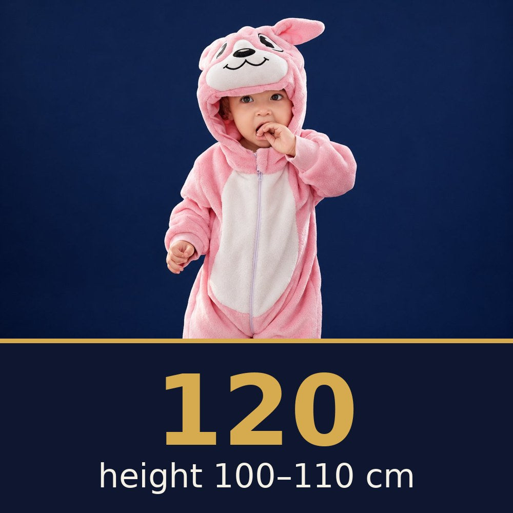 Solis Critter Onesie Pink Kangaroo — size 120 · height 100–110 cm