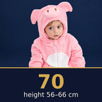 Solis Critter Onesie Pink Pig — size 70 · height 56–66 cm