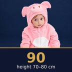 Solis Critter Onesie Pink Pig — size 90 · height 70–80 cm