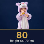 Solis Critter Onesie Purple Bat — size 80 · height 66–70 cm