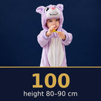 Solis Critter Onesie Purple Bat — size 100 · height 80–90 cm