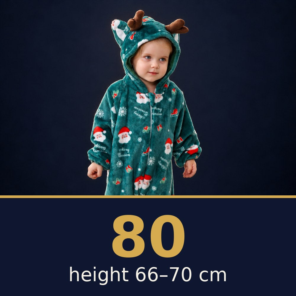 Solis Critter Onesie Santa — size 80 · height 66–70 cm