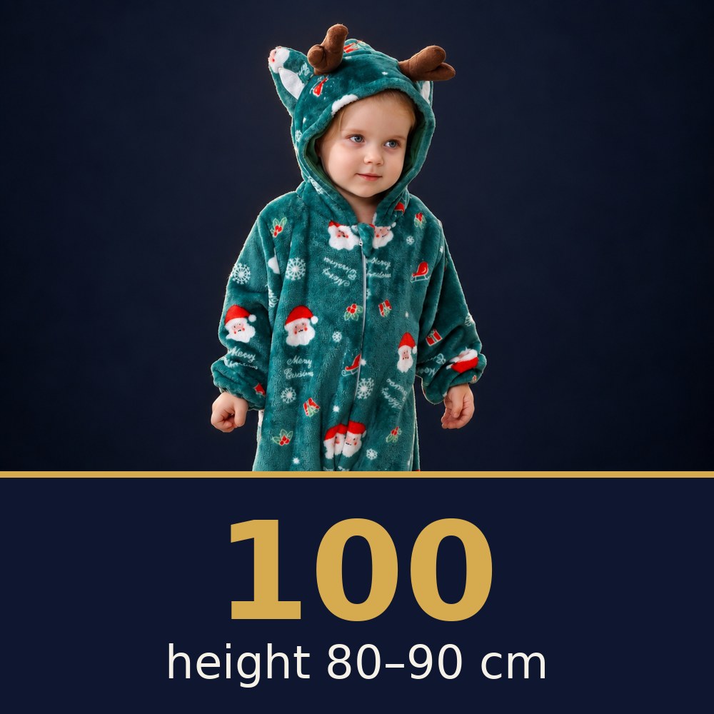 Solis Critter Onesie Santa — size 100 · height 80–90 cm